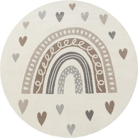 Kindertapijt Ninique beige 160 cm rond