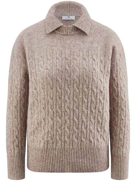 Trui lange mouwen Van Peter Hahn beige