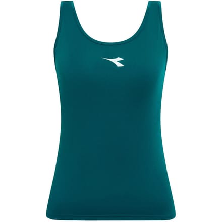 Diadora Court Tanktop Dames-donkergroen