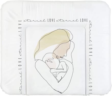 Extra Brede Commode Mat met Liefdevol Lijntekening Ontwerp voor Baby's