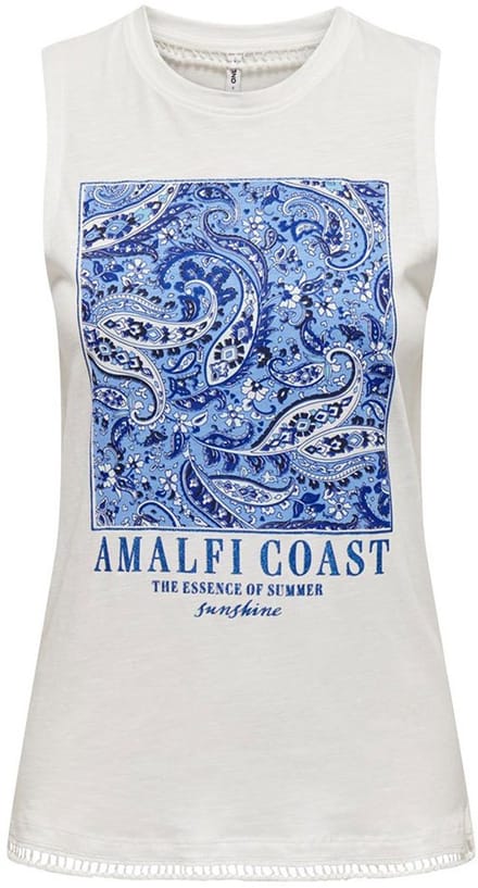 ONLY - ONLSIRI LIFE REG S/L AOP TOP BOX JRS - Meisjes - Tank tops