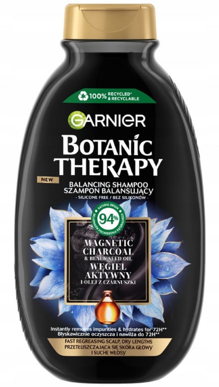 Garnier Botanic Therapy - Shampoo - Węgiel en Czarnuszki Olie - 400ml