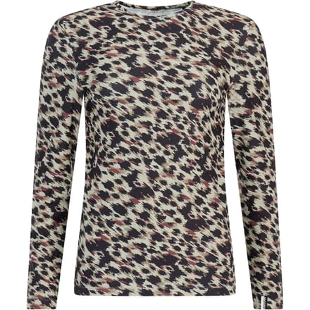 Protest Prtyalin - Thermoshirt Dames - Panterprint - Lange mouwen - Slim fit