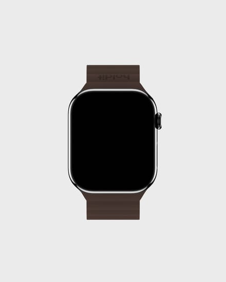 Holdit Siliconen bandje magneet voor de Apple Watch | 38/40/41/42 mm - Chocolate / Black