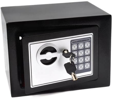 GEKO Compacte kluis - Elektronisch slot - 21x17x17 cm - Inclusief noodsleutels