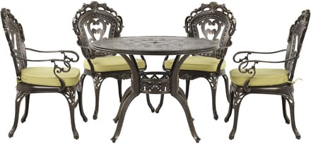 SAPRI - Tuinset voor 4 - Donkerbruin - Aluminium