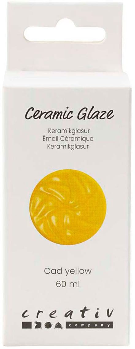 Creativ Company - Ceramic Glaze 984-1101 C Opaque Cad Yellow - 60ml