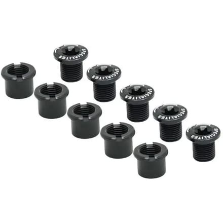 Set van 5 aluminium crankstel schroeven compatibel met 5-spaaks dubbele kettingbladen Specialités T.A.