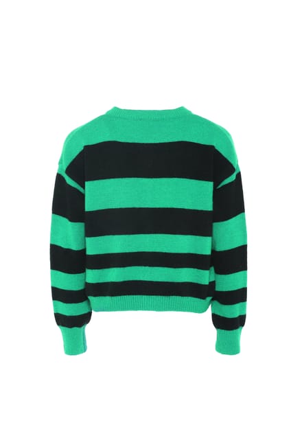 Mymo Jumper Dames Groen Zwart