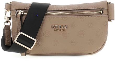 GUESS schoudertas Devon Sling Taupe Logo