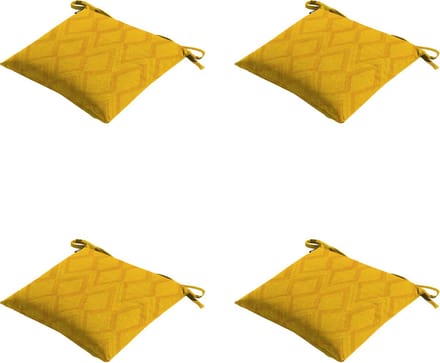 Madison - Zitkussen - Universeel - 4x - 46x46 - Outdoor Graphic Yellow
