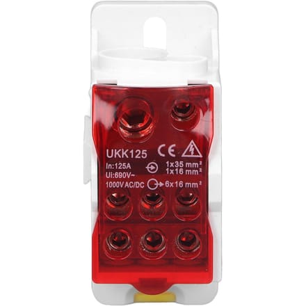 DIN Rail Verdeelkast Universeel Elektrisch Klemmenblok Stroomdraad Connector Lasdoos 690V
