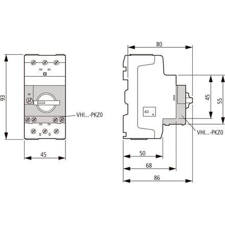 Eaton 072738 PKZM0-6,3 Motorbeveiligingsschakelaar Met draaischakelaar 690 V/AC 6.3 A 1 stuk(s)