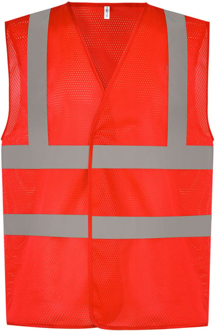 Gilet Unisex M Yoko V-hals Mouwloos Red 100% Polyester