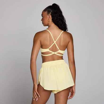MP Women's Tempo Adjustable Strappy Back Sports Bra - Botercrème - S