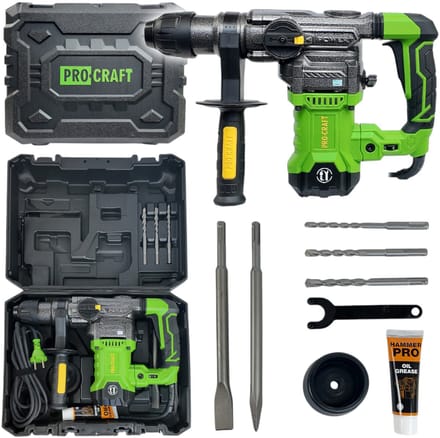 Procraft BH1800 combihamer 1500 watt 5,5 joule SDS-Plus