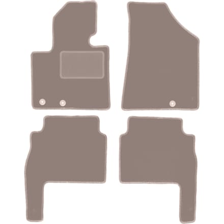 Beige veloursmatten voor: Kia Sorento II SUV (2009-2015)