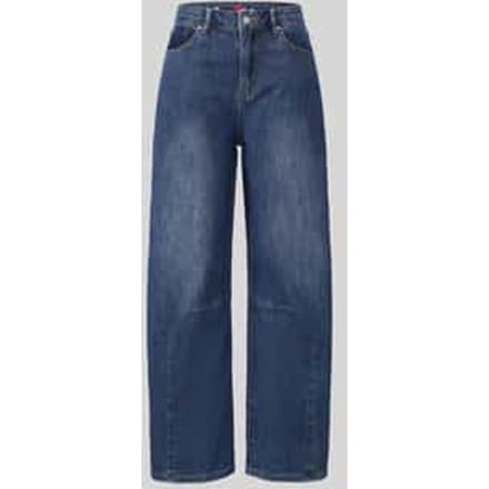 Barrel jeans van katoenmix