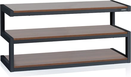 NorStone Esse zwart walnoot A/V meubel