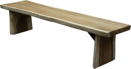 Boomstam tuinbank 200x40-50xH46,5 cm