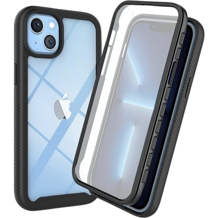 Just in Case iPhone 15 Plus Volledig Beschermend Hoesje Transparant