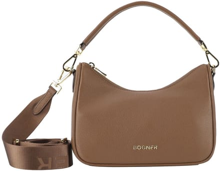 Bogner Leren Schoudertas Pontresina Lora Shoulderbag Cognac Lichtbruin