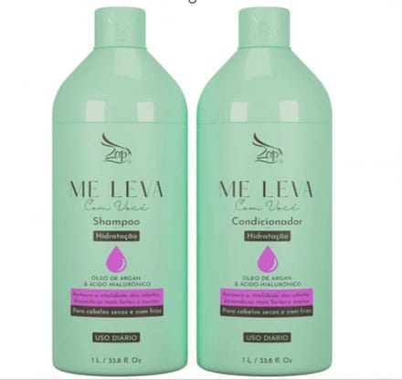 Zap Me Leva Com Você Hydratatant Huile d'Argan et Acide Hyaluronique - 2x1L