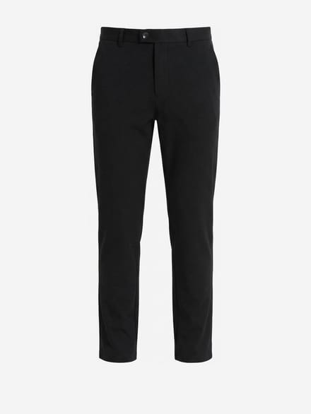 OMBRE Broek - Slim Fit - Rits - Effen Zwart L
