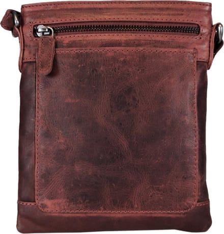 Leren Schoudertasje Rood - Crossbody Tasje Van Rood Leer