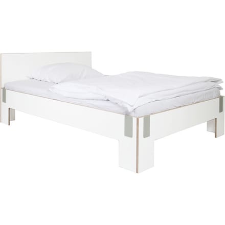Moormann - Tagedieb bed met hoofdeind - wit (FU) - 200 x 200 cm