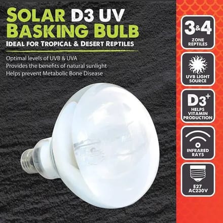 Terrarium lamp Komodo Solar D3 UV Basking Bulb