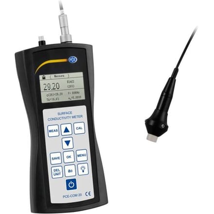 PCE Instruments - PCE-COM 20 - Hardheidsmeter - Materiaaltester voor metalen - Geleidbaarheidsmeter
