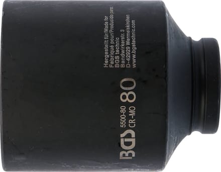 BGS Kracht Dopsleuteldop zeskant, diep - 1 - 80 mm