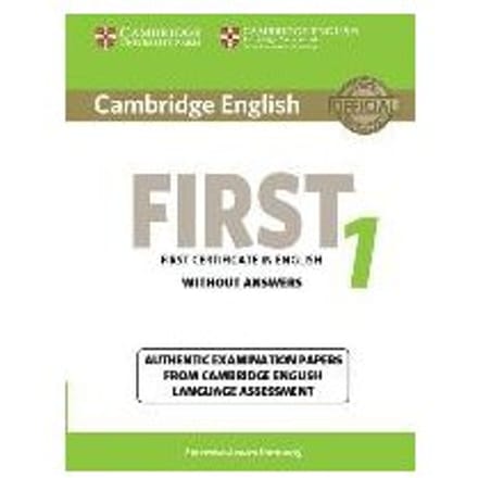 Cambridge English First 1 For Revised Exam From 2015 Student's Book Without Answers