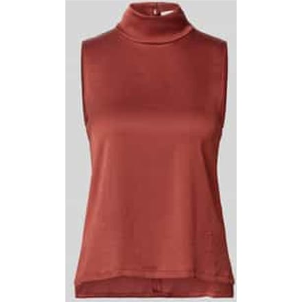 Blousetop met opstaande kraag model 'ALARIA'