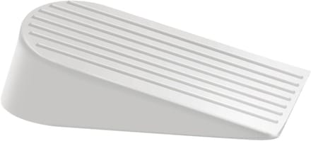 Extra grote rubberen deurstopper - Robuuste deurstopper voor vloer - Antislip deurstopper houder voor terras buiten huizen scholen kantoren garage - Wit