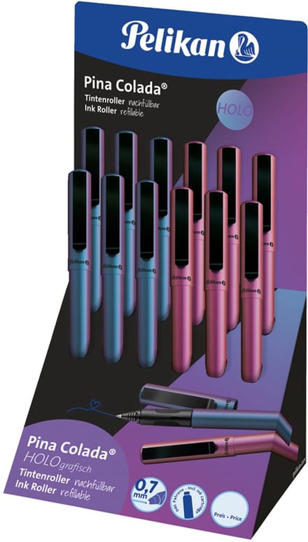 Pelikan rollerpen Pina Colada Holo, holografisch, uitwisbaar, 12 stuks