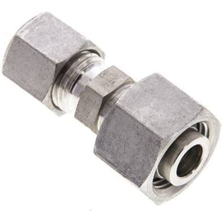 8L & 12L RVS Rechte Snijringkoppeling Draaidoorvoer 315bar ISO 8434-1