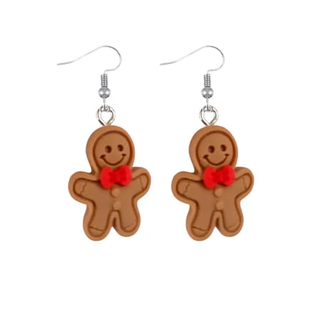 zilver Oorbellen speculaasmannetje
