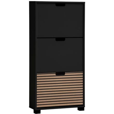 SCHILDMEYER Schoenenkast Ryker (3 vakken, Matzwart)