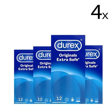 Durex Originals Condooms Extra Safe - 4x 12 stuks