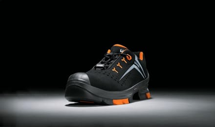 Uvex 2 H'alb-schoenen S1P 65012 Zwart, Oranje (65012)