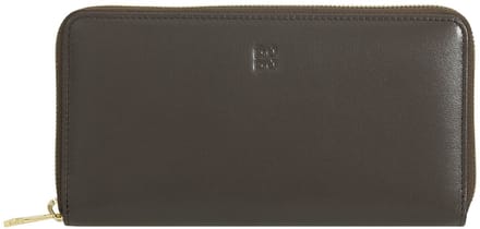DuDu Mauritius Portemonnee Leder 19 cm - Unisex - Horizontaal - coffee brown