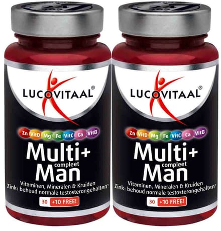 Lucovitaal - Multi + Compleet Man - 2 x 40 tabletten - Voordeelverpakking