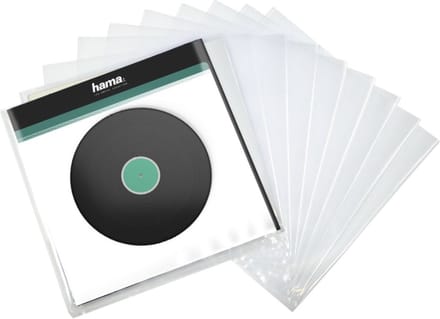 Hama LP-buitenhoes, transparant, 10 stuks