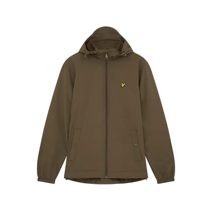 Lyle & Scott Jas Zip Through Olijfgroen - Maat M - Heren - Tussenjas
