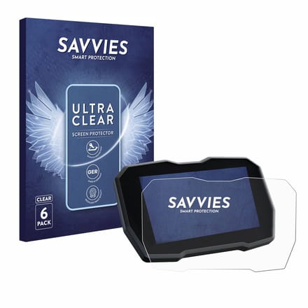 Savvies - Screenprotector voor Ducati Multistrada V4 2021+ - Folie Beschermfolie transparant 6 Stuks