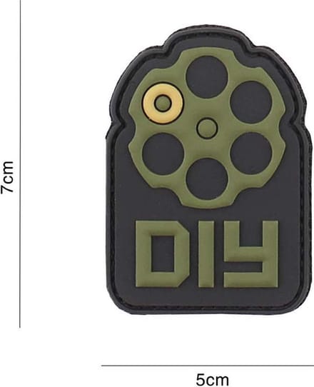 Embleem 3D PVC Do it yourself groen