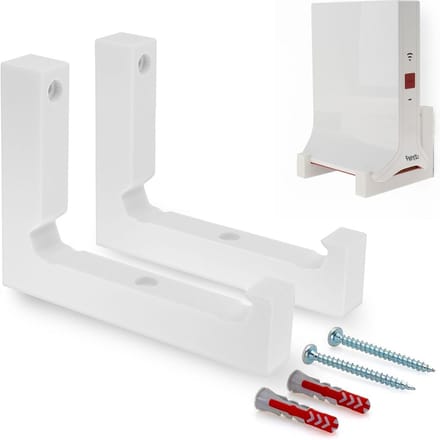 Wandhouder Repeater - Wifi Versterker Beugel - Optimale Wifi Ontvangst - Made in Germany - Tweedelige Set - Wit
