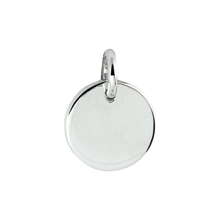 Zilver Gerhodineerde Graveerhanger rond 1330154